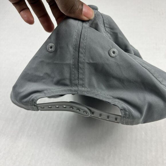 Dover Bluff Mens Snapback Hat Gray Adjustable Brimmed Outdoor Logo Cap One Size - Picture 4 of 7